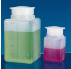 Burkas ar platu kaklu, četrstūra, HDPE