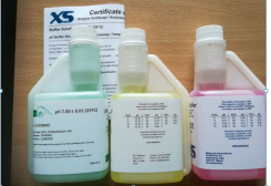 pH buferšķīdumi ar dozatoru