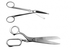 Šķēres pārsiešanas materiāliem