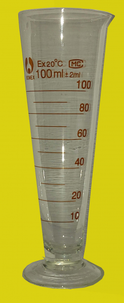 Stikla mērtrauks 100 ml