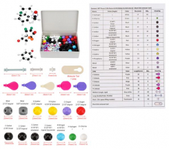 Organiskās ķīmijas molekulāro modeļu komplekts 307 gabali