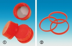 Skrūvējamie  vāciņi un blīvējuma gredzeni