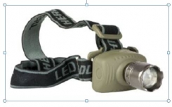 CAMELION galvas lukturis 3 Watt ar ZOOM funkciju + 3x AAA