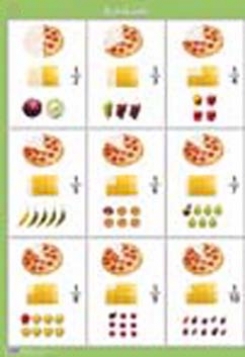 Daļskaitļi. Plakāts, 70x100 cm, laminēts, ar turētājiem 