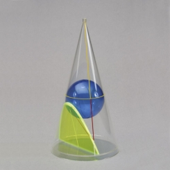 Konuss ar parabolu un bumbu, h=260 mm