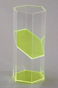 Sešstūra prizma ar slīpu  šķērsgriezumu, augstums 200 mm