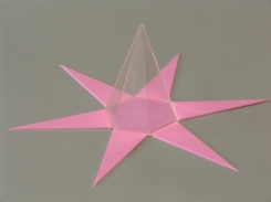 Sešstūra piramīda ar izklājumu, augstums 150 mm