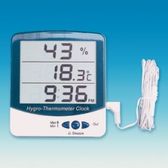 Termohigrometrs ar lielu displeju