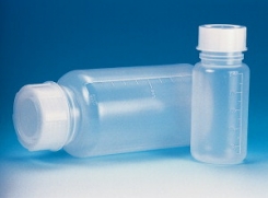 Pudeles ar platu kaklu, PE