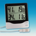 Ārā/iekšā termohigrometrs, 10...+99% rh
