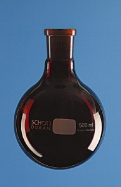 Kolba apaļdibena, tumša stikla