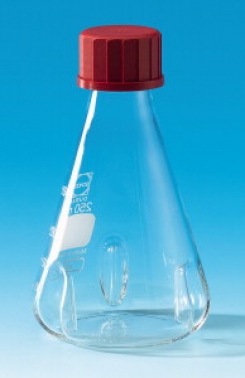 Erlenmejera kolbas ar starpsienām